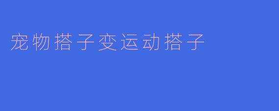 我的宠物搭子可以变成运动搭子吗？