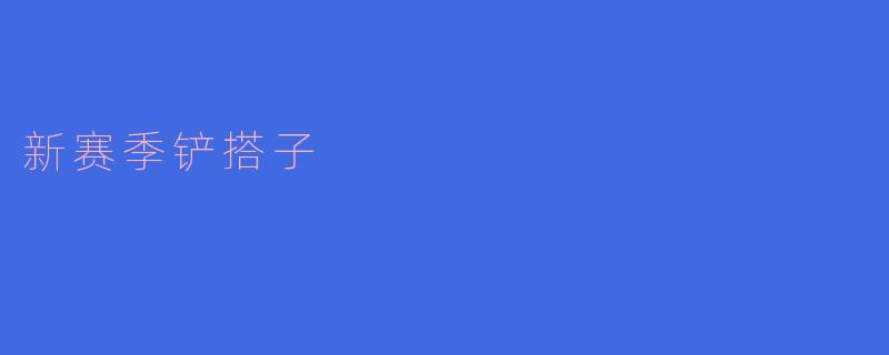 新赛季铲搭子