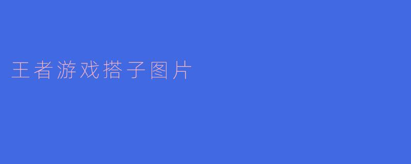 王者游戏搭子图片
