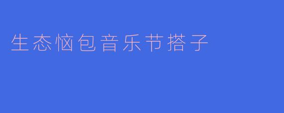 生态恼包音乐节搭子
