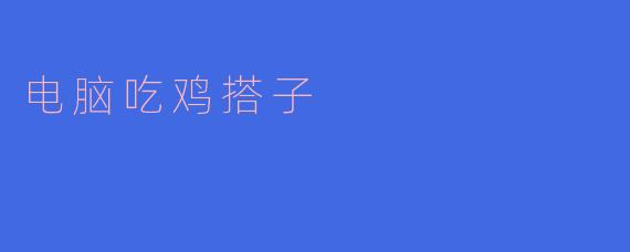 电脑吃鸡搭子