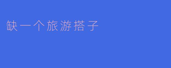 最近想去旅游,但一个人去总觉得没意思,缺一个旅游搭子,有没有推荐的方式找到合适的搭子呢?