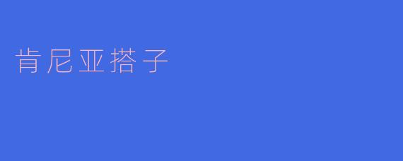 肯尼亚搭子