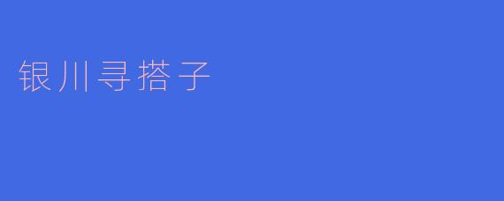 银川有哪些适合搭伴的活动和地方?****