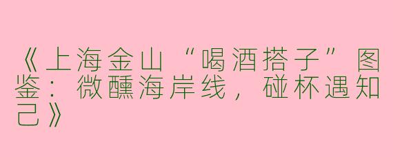 《上海金山“喝酒搭子”图鉴：微醺海岸线，碰杯遇知己》