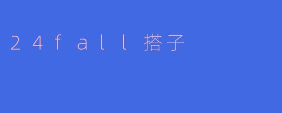 24fall搭子