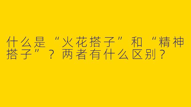 什么是“火花搭子”和“精神搭子”？两者有什么区别？