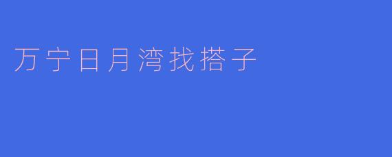 在万宁日月湾怎么找一起冲浪/旅行的搭子?有推荐的方式或群组吗?