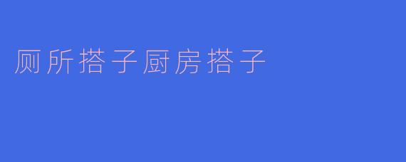 厕所搭子厨房搭子
