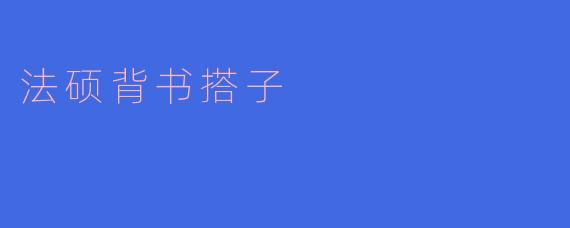 法硕背书搭子