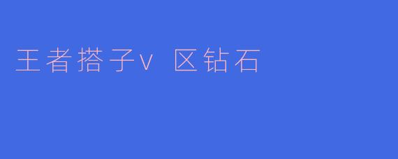 想找个V区钻石段位的王者搭子，主玩中辅，有没有一起上分的？