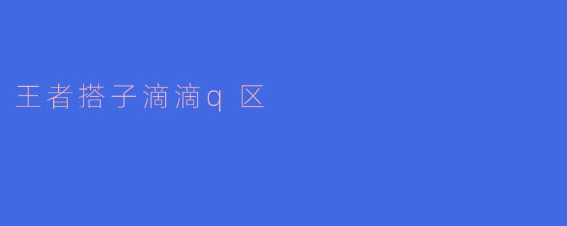 王者搭子滴滴Q区,有没有人一起双排?我主玩射手/打野,求个靠谱辅助或中单!