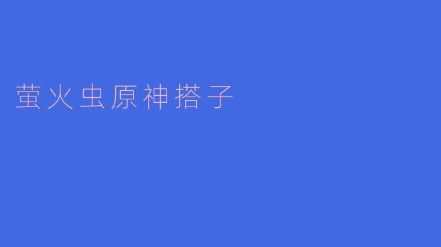 萤火虫原神搭子