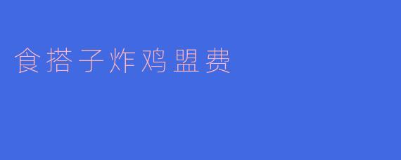 食搭子炸鸡盟费