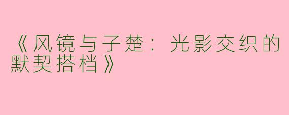 《风镜与子楚：光影交织的默契搭档》