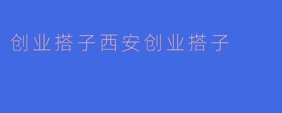 创业搭子西安创业搭子