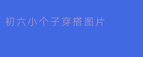 初六小个子穿搭图片