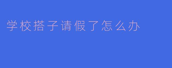 平时一起上课的学校搭子突然请假了，没人提醒我作业和课程安排，该怎么办？