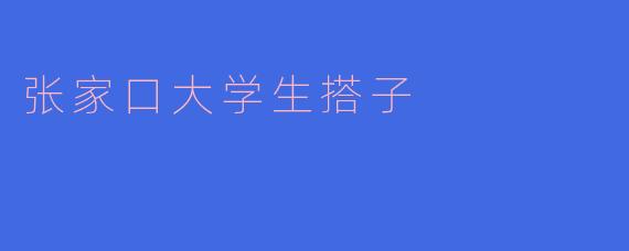 张家口大学生搭子