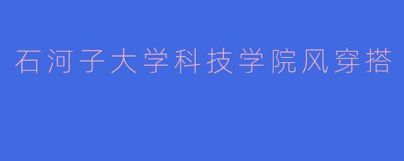 石河子大学科技学院的学生日常有哪些适合的“学院风”穿搭推荐？