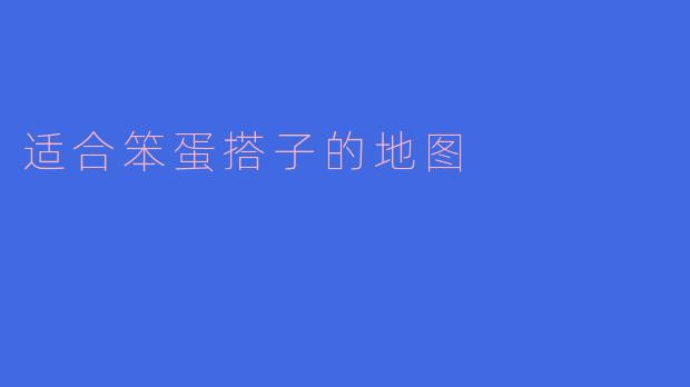 适合笨蛋搭子的地图