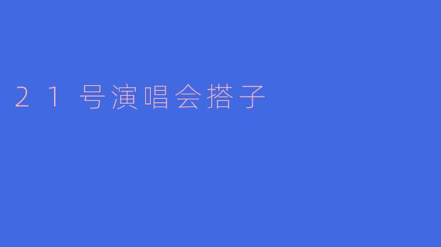 《21号演唱会搭子指南：从陌生到嗨翻全场的完美同行攻略》