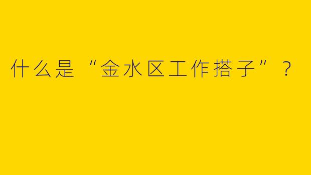 什么是“金水区工作搭子”？