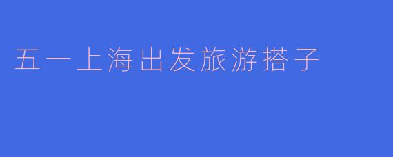 五一从上海出发，想找旅游搭子一起玩，有没有推荐的目的地或结伴方式？