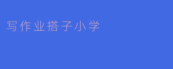 写作业搭子小学