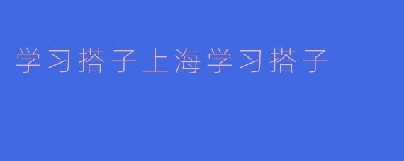 学习搭子上海学习搭子