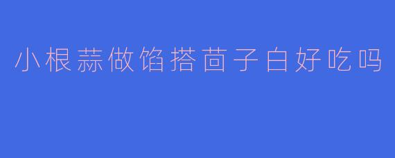 小根蒜做馅搭茴子白好吃吗