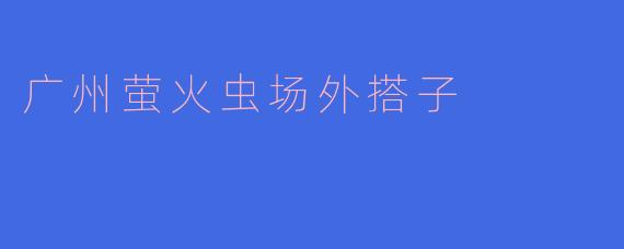 广州萤火虫场外搭子