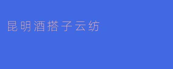 昆明酒搭子云纺