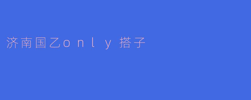 济南国乙only搭子
