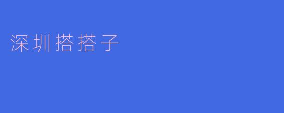 深圳搭搭子