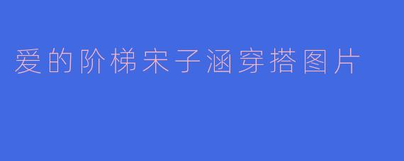 爱的阶梯宋子涵穿搭图片