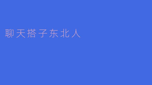 聊天搭子东北人