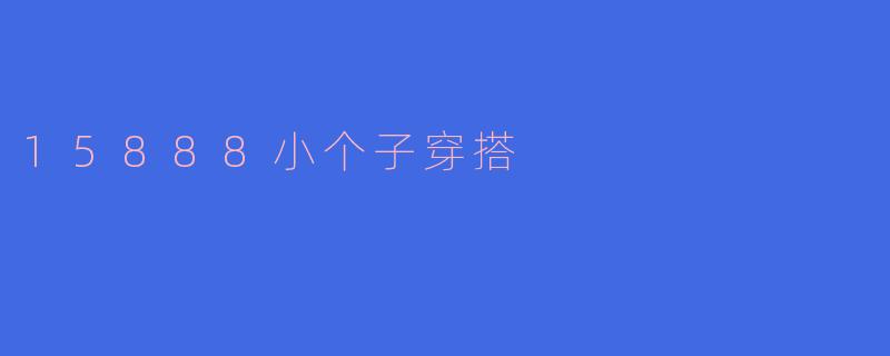 15888小个子穿搭