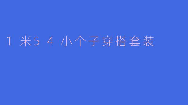 1米54小个子穿搭套装
