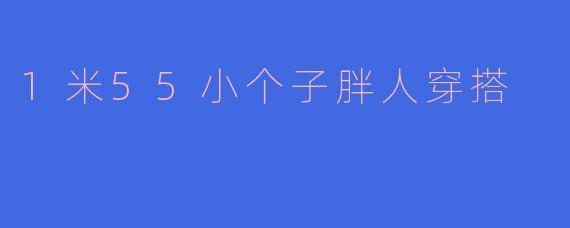 1米55小个子胖人穿搭