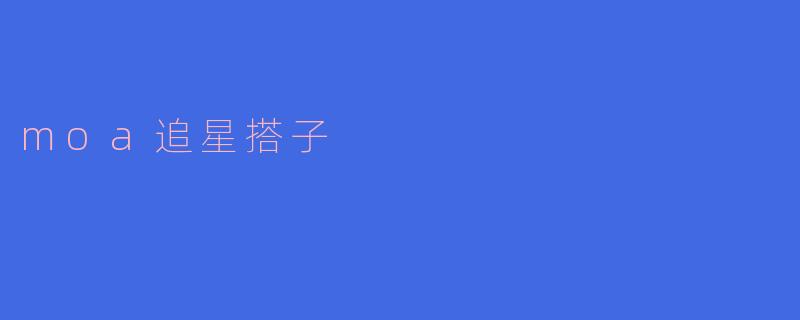 moa追星搭子