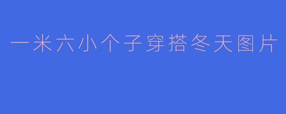 一米六小个子穿搭冬天图片