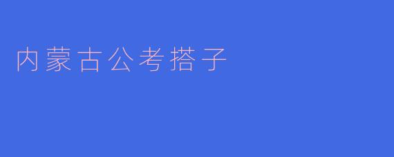 内蒙古公考搭子