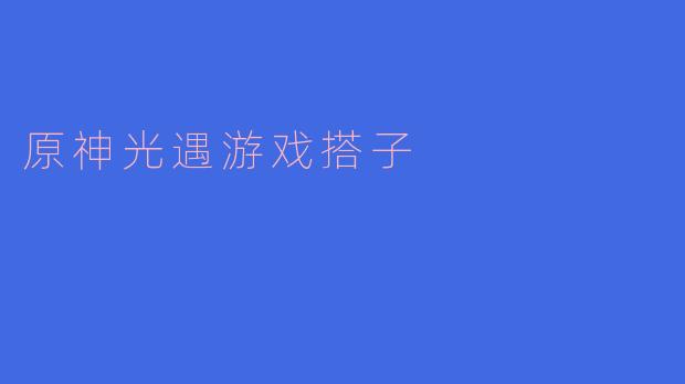 原神光遇游戏搭子