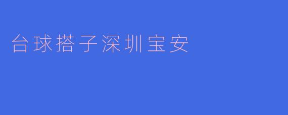 台球搭子深圳宝安