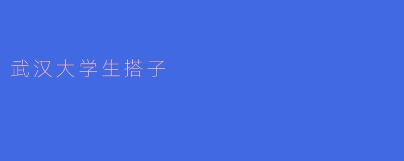武汉大学生搭子