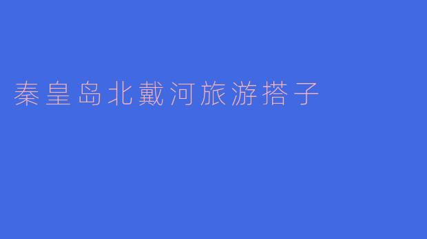 秦皇岛北戴河旅游搭子