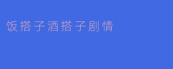 饭搭子酒搭子剧情