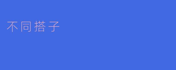 不同搭子