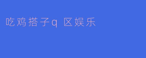 吃鸡搭子q区娱乐